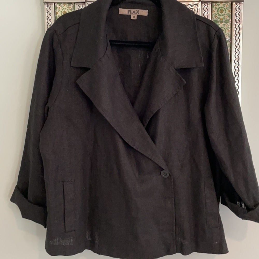 FLAX Linen Jacket - Picture 3 of 9